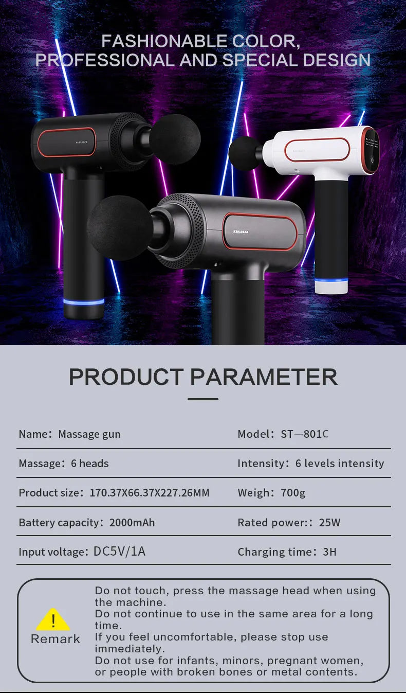 ISO9001 Certified OEM ODM Exclusive Design Fast Response 120V Small Chiropractic Massage Gun 3 Days Delivery