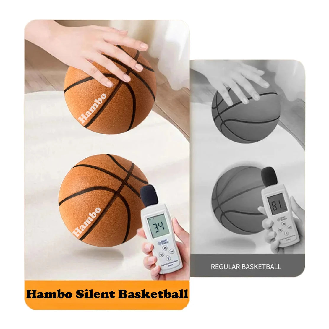 Silent Basketball 3 Days shipping Size 7 Official NBA regulation size